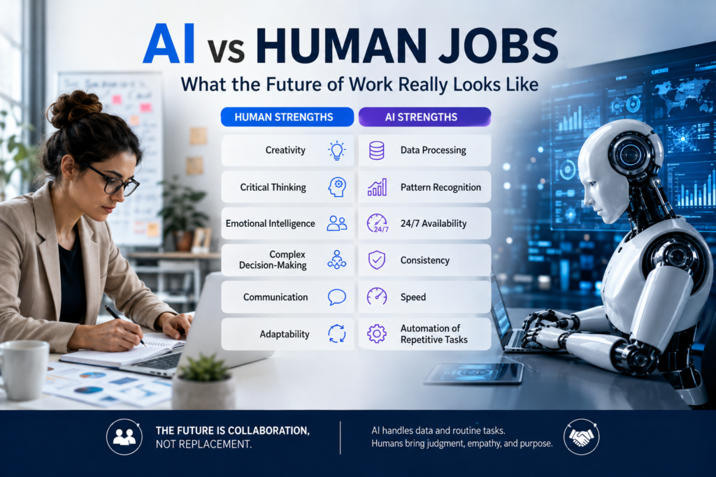 AI vs human jobs: what the future of work really looks like