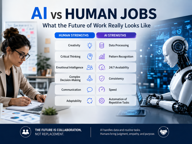 AI vs human jobs: what the future of work really looks like
